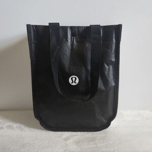Lululemon Holiday Special Edition Black White Small Reusable Carryall Tote Bag